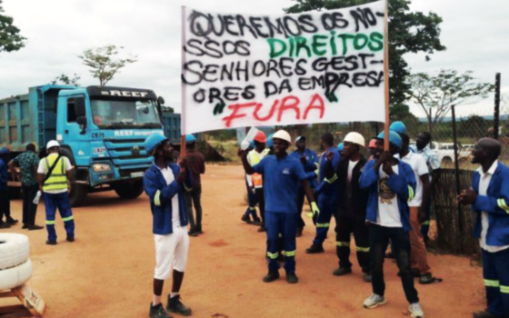 Hundreds of workers stage protest, blocking entrance to FURA Ruby mining company